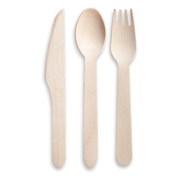 3-in-1 Wooden Cutlery Set