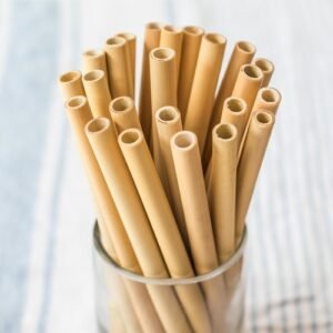 FSC®-Certified Wooden Straw — Stylish, Sturdy, Plastic-Free